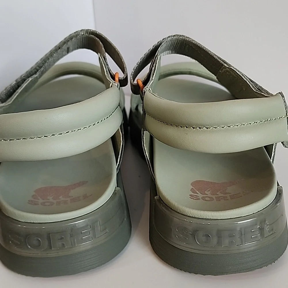 Sorel Safari Stone Green Strappy Sandals - Picture 6 of 11